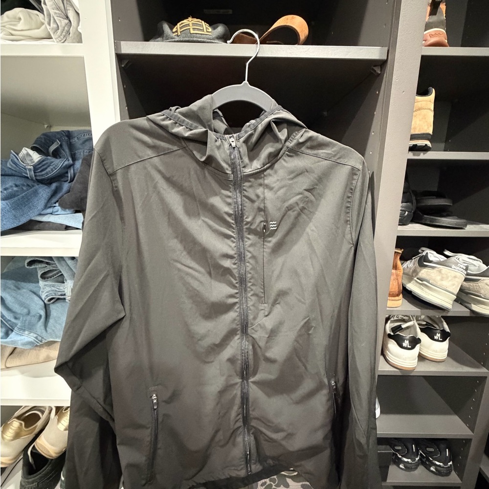 Free Fly Apparel Men's Charcoal Windbreaker